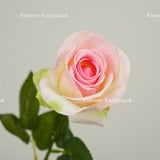 Real Touch Half Opened Rose Stem | High Quality Artificial Flower | DIY Floral | Wedding/Home Decoration | Gifts - Light Pink