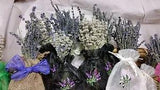 Lavender Filled Bags Fresh Dried Beautiful Flowers in Burlap 2023 Crop