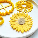 Sunflower Trinket Dish Polymer Clay Cutter, Flower Dish Clay cutter, Trinket Dish Cutter, Trinket Dish Summer Flower Clay Cutter