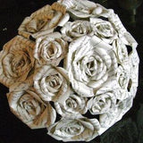 book page recycled paper rose bouquet alternative wedding bridesmaid toss Harry Potter Princess Bride Jane Austen Les Mis Great Gatsby