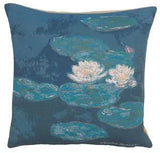 Claude Monet's Lily Pads Flora Belgian Tapestry Decorative Cushion Pillow Covers