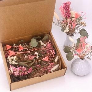 Pink Dried Flower Craft Box, Mixed Dry Flowers, Cake Decor, Table Decor, DIY Bud Vase Flowers, Craft Supply, Resin Art, Natural Real Floral