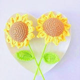 Crochet Sunflowers / Knitted Sunflowers / Handmade Sunflower Bouquet / Crochet Flower as Unique Graduation Gift/Crochet Flowers Bouquet