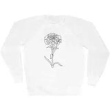 'Carnation Flower' Adult Sweatshirt / Sweater / Jumper (SW038321)
