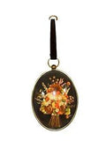 Cideart 6" hanging wall decor dried flowers under bubble glass made in Belgium
