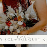 DIY KIT ~ Katherine??s Collection ~ Boho Sola Flower Bouquet ~ Ivory ~ Champagne ~ Wedding Bridal Bouquet ~