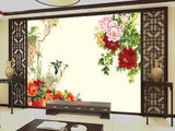 3D Peony Flower ZHUA3588 Wallpaper Wall Murals Removable Self-adhesive Amy