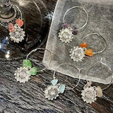 Sunflower Wine Charms | Wine Charms | Wine Lover??s Gift