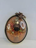 Cideart Reinhold imports dried flowers oval hanging picture gold Frame 6"??5"