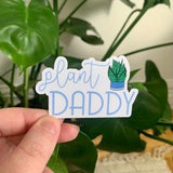 plant daddy die cut sticker