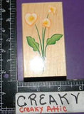 CALA LILY BOUQUET FLOWERS RUBBER STAMP HERO ARTS