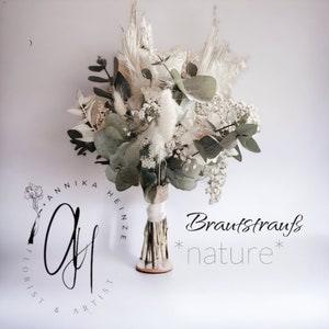 Bridal bouquet of dried flowers