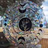 Sunflower Moon Rainbow Suncatcher | Rainbow Maker | Prisms | Window Decor