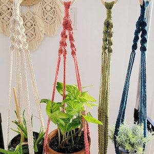 Macrame Plant Hanger, Plant lover gift, Macrame plant holder, Space saver idea, Gift idea, Boho decor, gift under 20