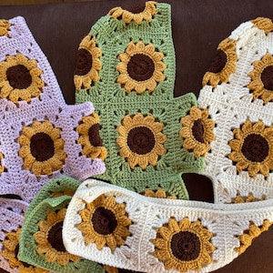 Crochet Balaclava Scarf, Sunflower Balaclava Scarf, 3 Different Colors Balaclava, Bhava's Style Boho Balaclava, Winter Warm Hat and Scarf,