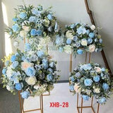 Baby Blue Mint Ivory Flower Ball Artificial wedding Flower table centerpiece wreath flower ball peony business party Dinner Party