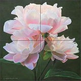 Ceramic Tile Mural Backsplash Macon Peony Flower Floral Art LMA068