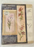 VINTAGE ELSA WILLIAMS "TIGER LILY" CREWEL EMBROIDERY NEEDLECRAFT CREATIONS- NEW