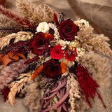 Cabernet Wedding Bouquet, Red Bridal Bouquet, oho Wedding Bouquet, Burgundy Wedding Bouquet, Dried Flowers Bouquet, Wedding Flowers