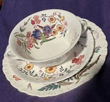 Antique 20??s, Wedgewood Etruria 'Ranunculus' Pattern  Plate Saucer Soup Cup