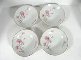 Royal Court Carnation Coupe Soup Bowls Set of 4 Japan