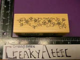 FLOWERS VINE BUTTERFLY DELICATE LILY RUBBER STAMP INKADINKADO 00407 CREAKYATTIC