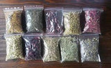 10 bags- Dried Herb Botanical Soap Making Flowers Cornflower Jasmine Rose