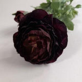 artificial ranunculus, artificial flowers, damson ranunculus, plum flowers, autumn flowers, autumn wedding, autumn home decor, ranunculus