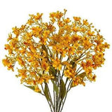 3 Bundles Artificial Fall Flowers Flowers 28" Long Stem Fake Daphne Dry Yellow