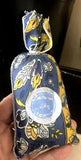 Vtg PROVENCE LAVENDER SACHET BAG Blue Yellow Souleiado FLORAL Fabric FRANCE 1