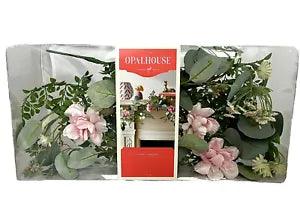 Pink Flower Garland 5 Feet Floral Pink And White Flowers Decor Opalhouse