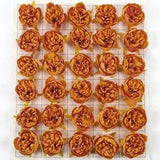 5/100p Orange Peony Artificial Silk Flower Head DIY Crafts Corsage Bouquet Decor