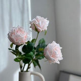 Real Touch Rose Stem - Faux Flower / DIY Floral / Wedding / Home Decoration / Latex / Gifts / Blush Pink