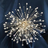Bridal bouquet made of sparkly beaded stems for a fun alternative to the traditional bouquet, and for those who need to travel light!