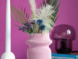 3D Printed Vase, Dried Flower Vase, Modern Eclectic Funky Vase