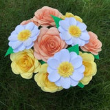 Paper flower bouquet, Paper Bouquet, small floral bouquet, roses, daisy, your choice of colors, paper flower arrangement ?¡ãThe Daisy Mae?¡À