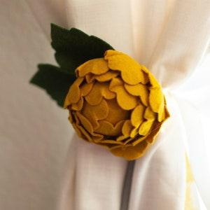 Curtain Tie Flower Stem, Felt Flowers, Nursery Room Decor, Create your own, Felt Flower Stem, Peony Bouquet, Floral Arrangement, Peony
