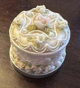 Denzine Hand Painted Carnation Flower Small Decorative Ceramic Trinket Container