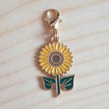 SUNFLOWER - Planner Charm / Journal Charm / Zipper Pull /Bookmark Charm / Planner accessories / Personalized Charm