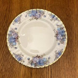 Royal Albert Moonlight Rose Salad Plate Blue Roses Floral Medium Plate