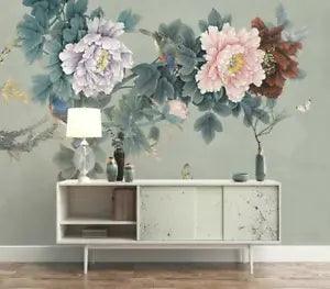3D Red Peony Flower 37371NA Wallpaper Wall Murals Removable Wallpaper Fay