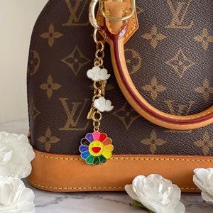 Rainbow Sunflower & Clouds Or Daisies Handbag/Purse Charm.