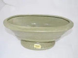 Haegar Footed Planter Oval Carnation Green Mid Century 1967  Flower Arrangement