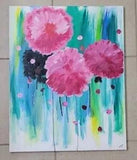 Canvas Carnation Painting