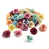 for Crafts Peony Flower Head Silk Artificial Flowers Wedding Decoration DIY