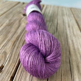 Bamboo Linen Yarn, purple, fingering weight yarn, Orchid Island