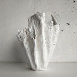 White large orchid pot. Scandinavian orchid planter. Handmade large white vase.