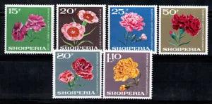 Albania 1968 Mi. 1247-1252 MNH 100% Carnations, flowers, flora, 25, 50