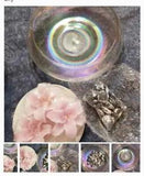 3 New Floating Lily Candles with glass bowl/MarbleNWT