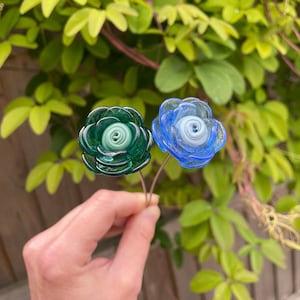 Individual Glass Ranunculus Stems